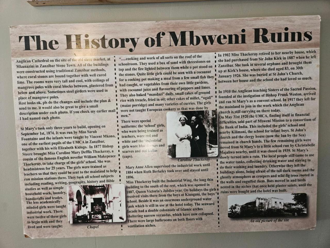 Mbweni Ruins & Gardens Previously Jungle Paradise ザンジバルシティ エクステリア 写真